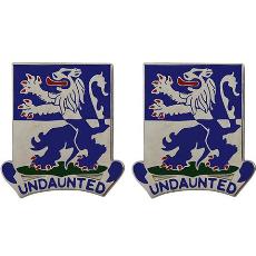 119th Infantry Regiment Unit Crest (Undaunted)